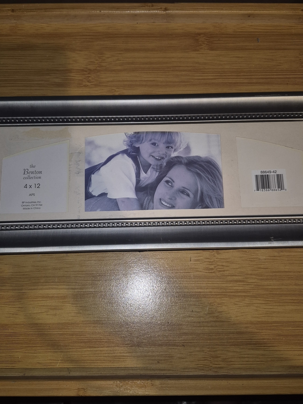 The Benton Collection 4x12 Silver Beaded Decorative Picture Frame